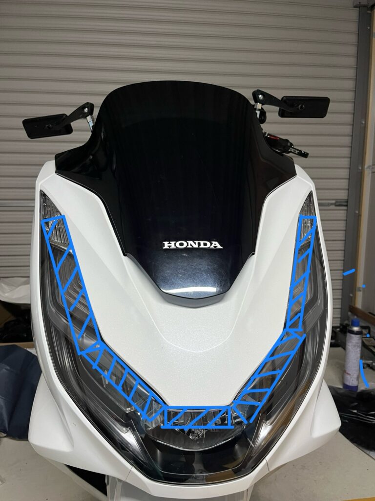 PCX160】エンデュランスロングウインドスクリーン取り付け