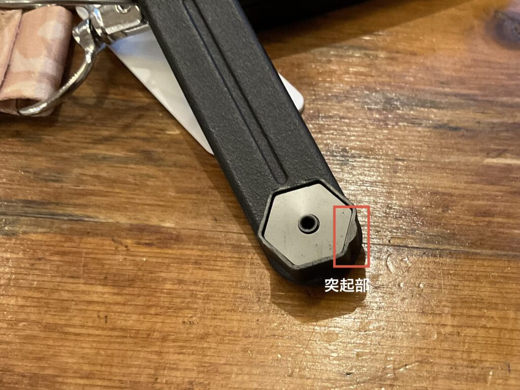 PCXのエマージェンシーキー先端にある突起部分の形状